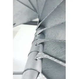 Minka Spindeltreppe Spino 120 cm Durchmesser 305,5 cm Zink