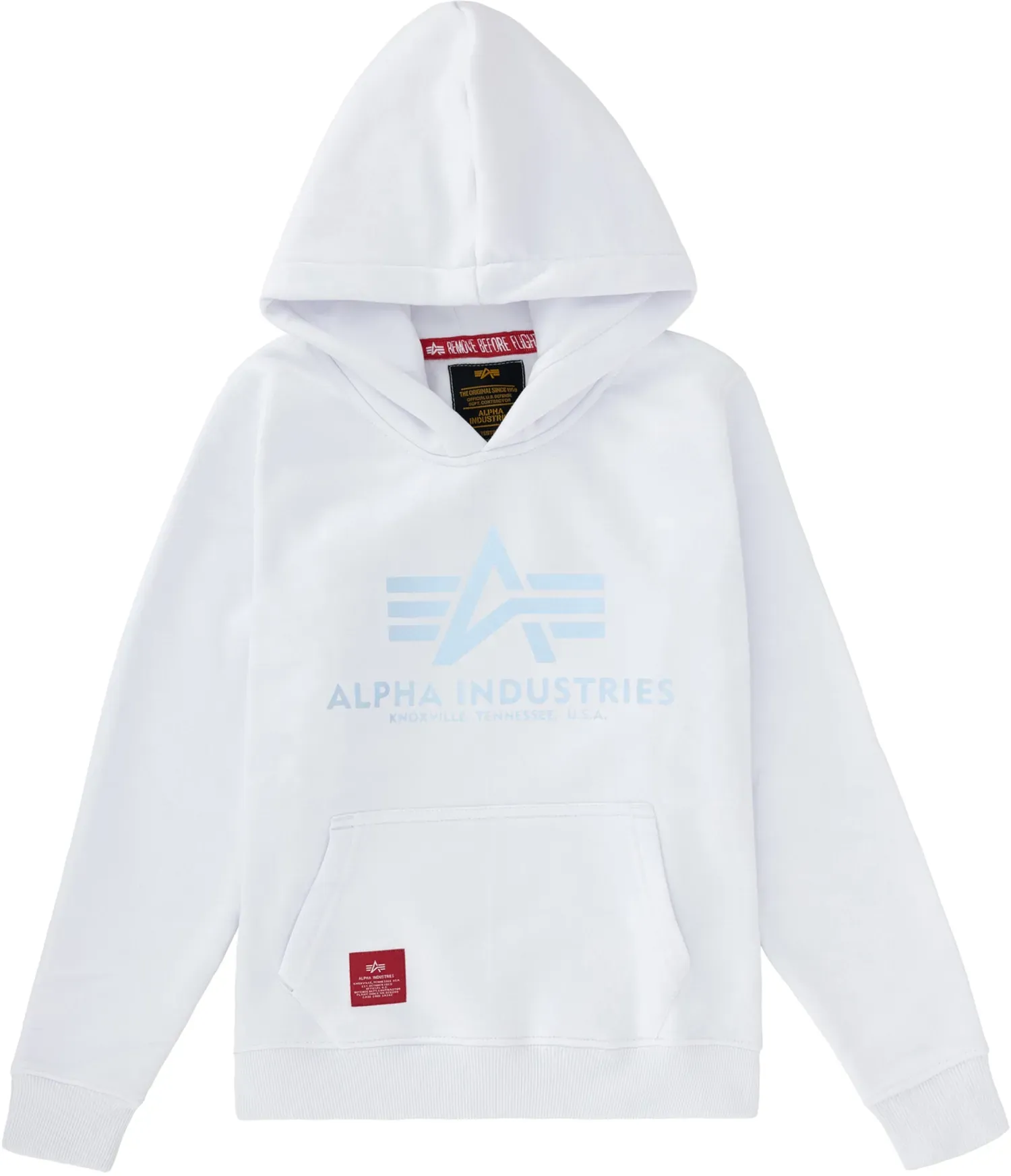 Hoodie ALPHA INDUSTRIES "Alpha Industries Kids - Hoodies" Gr. 12, weiß (white) Mädchen Sweatshirts