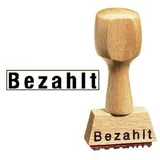 kompatible Ware Textstempel "Bezahlt"