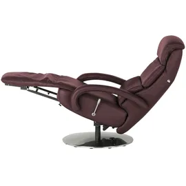 Hukla Relaxsessel Florian Leder 73 x 115 x 91 cm Rot elektrisch