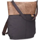 Zwei Rucksack / Backpack Olli OR12 Rucksäcke Schwarz Damen