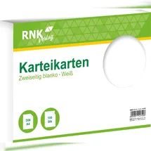RNK Karteikarten A4 blanko Weiß 100 St.