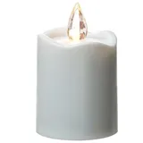 MARELIDA LED Grabkerze H 9,5 cm gelb