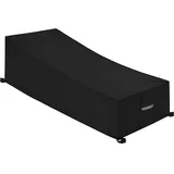 Dokon Gartenliege Abdeckung 200 x 75 x 40 cm Schwarz