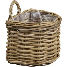 House Nordic Aufbewahrungskorb Nina 37 x 23 x 27 cm braun