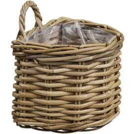 House Nordic Aufbewahrungskorb Nina 37 x 23 x 27 cm braun