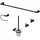 Vicco Badaccessoire-Set Schwarz