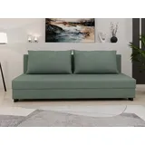 Homesy Schlafsofa Schlafsofa FACILE mit Bettkasten – Moderne 2-in-1 Couch mit Stauraum, mit Relaxfunktion grün