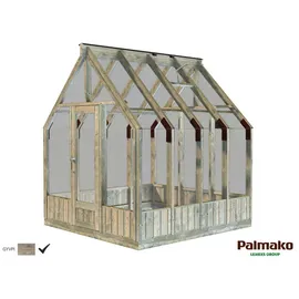 Palmako Gewächshaus Emilia 5 Grau 5,4 m2