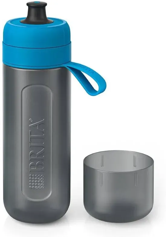 Brita Fill & Go Active Wasserfilter-Sportflasche 0,6 L Filter-Wasserflasche blau
