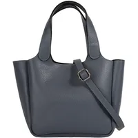 Cluty Henkeltasche Leder Blue