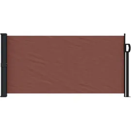 vidaXL Seitenmarkise 100 x 300 cm Braun Polyester