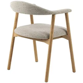 Möbel Kraft Addi Esszimmerstuhl Mit Armlehnen Bouclé Beige