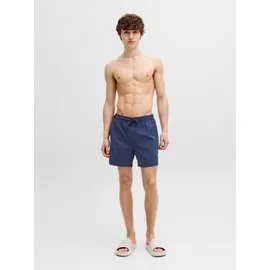 JACK & JONES Badeshorts JPSTMAUI TROPIC SOLID Blau M