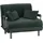 MCW Schlafsessel MCW-K29 Cord 190 x 100 cm Grün mit Kissen