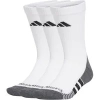 Adidas Unisex PERFORMANCE CLIMACOOL CUSHIONED CREW 3P, White/Black, 10.5-12.5