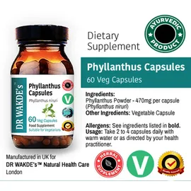 DR WAKDE'S® Natural Health Care, London Phyllanthus Kapseln 60 Vegi Caps