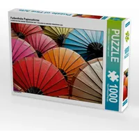Calvendo Farbenfrohe Papierschirme Puzzle