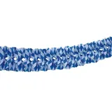 Papstar Großraumgirlande, Papier Ø 16 cm · 10 m "Bayrisch Blau" schwer entflammbar