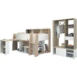 Parisot Kinderzimmer Lucas 11" weiß / Japanische Eiche