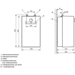 1St. Vaillant VEH 10/7 U druckfest VEH 10/7 U Elektro-Speicher druckfest Unterti...