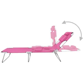 vidaXL Sonnenliege 68 x 63 x 27 cm Rosa