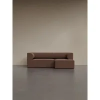 Eave Modular Sofa, 86, 3 Sitzer, Konfiguration 5/6 - Audo Bouclé 02 - Chaise Longue links