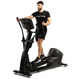 Atletica Far-STRIDE | Heckbetriebener Crosstrainer | Dualer Riemenantrieb I Generatorbetrieben I Geräuscharm I Rollenfreie Ellipsentechnologie