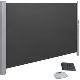 Songmics Seitenmarkise 350 x 160 cm grau Stahl