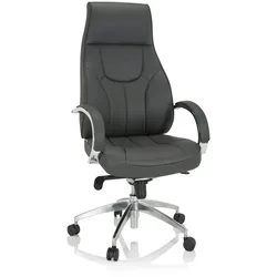 Bürostuhl / Chefsessel ELEGANCE I Kunstleder grau hjh OFFICE