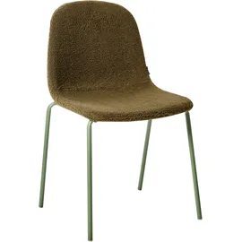 Beliani Konferenzstuhl 2er Set LOMA Bouclé Grün