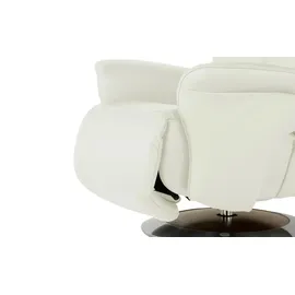 HIMOLLA Sessel 7418 Leder 81 x 111 x 95 cm Creme elektrisch