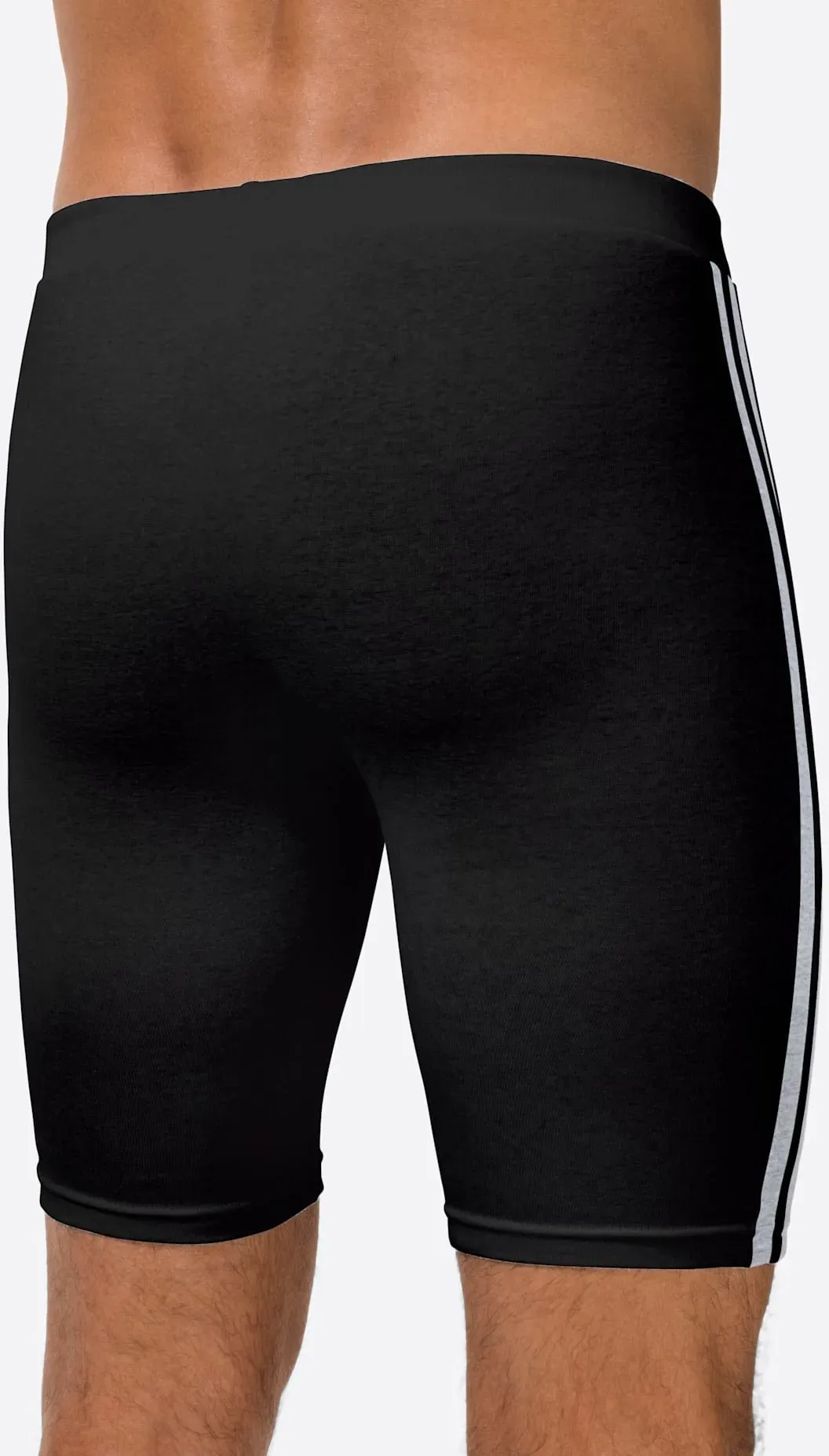 Lange Unterhose WÄSCHEPUR, Herren, Gr. 6, 3 Stk., schwarz, 93% Baumwolle, 7% Elasthan, Unterhosen Lange Unterhose