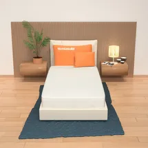 MiaSuite i sogni italiani Matratze 70x180 fur kleines bett, Höhe 14 cm, - Aloe Vera, Waterfoam, unverformbar Plus H14