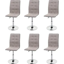 MCW Esszimmerstuhl MCW-C41 Stoff creme-grau 6er Set