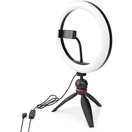 Nedis Ringlicht | 10 inch 120 LED's | 2700-6700 K Stativ Schwarz