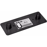 Alutruss DECOLOCK DQ2-WPM Wandplatte MALE sw, Montage Lichttechnik, Schwarz