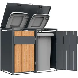 Westmann Mülltonnenbox Varius 2 132 x 116 cm grau