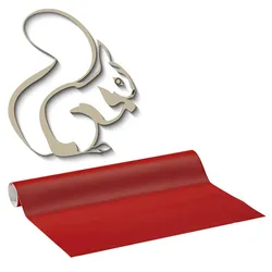 plottiX Wandtattoo-Folie 31.5 cm x 1 m hellrot