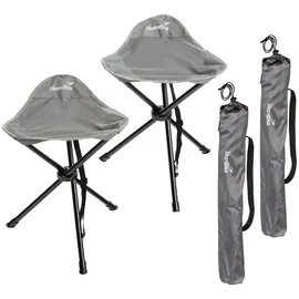 Skandika Campinghocker Tomperi Grau