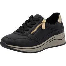 Rieker Sneaker Low Damen Gold/Schwarz 42