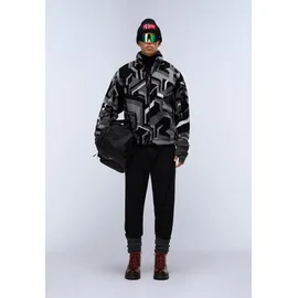 Napapijri Fleecejacke Fiemme grau / hellgrau / schwarz / naturweiß XL