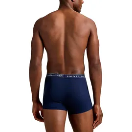 Ralph Lauren Boxershorts einfarbig marineblau M 5er Pack
