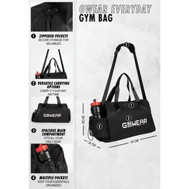 Gorilla Wear Everyday Gym Bag Schwarz