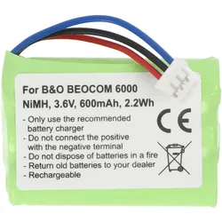 AccuCell Akku passend für BANG & OLUFSEN M6000, Beocom M6000