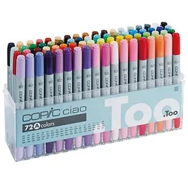 Copic COPIC® Ciao A Layoutmarker-Set farbsortiert 1,0 + 6,0 mm, 72 St.