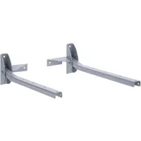 Sauvic Faltbare Wäscheleine für die Wand - Grau - One Size