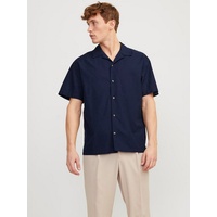 JACK & JONES Herren »JJESUMMER RESORT LINEN SHIRT Sn Jeanshose, navy blazer, S EU