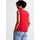 STREET ONE Jersey-Top mit Häkeldetails - Rot