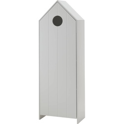 Vipack CASAMI - Schrank mit Tür weiß, Rillenprofil senkrecht, MDF lackiert